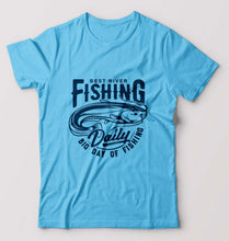 Load image into Gallery viewer, Fishing T-Shirt for Men-Light Blue-Ektarfa.online