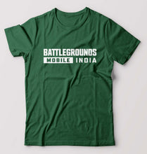 Load image into Gallery viewer, Battlegrounds Mobile India (BGMI) T-Shirt for Men-Bottle Green-Ektarfa.online