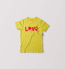 Load image into Gallery viewer, Love Table Tennis (TT) Kids T-Shirt for Boy/Girl-Mustard Yellow-Ektarfa.online