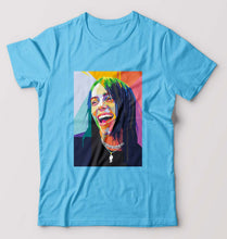 Load image into Gallery viewer, Billie Eilish T-Shirt for Men-Light Blue-Ektarfa.online