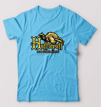Load image into Gallery viewer, Hufflepuff Harry Potter T-Shirt for Men-Light Blue-Ektarfa.online