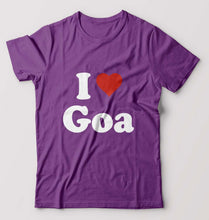 Load image into Gallery viewer, I Love Goa T-Shirt for Men-Purple-Ektarfa.online
