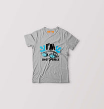 Load image into Gallery viewer, Swimming Kids T-Shirt for Boy/Girl-Grey-Ektarfa.online