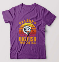 Load image into Gallery viewer, Fishing T-Shirt for Men-Purple-Ektarfa.online