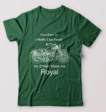 Load image into Gallery viewer, My Enfield made me Royal T-Shirt for Men-Bottle Green-Ektarfa.online
