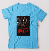 Load image into Gallery viewer, Thriller T-Shirt for Men-Light Blue-Ektarfa.online