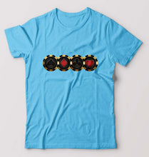 Load image into Gallery viewer, Poker T-Shirt for Men-Light Blue-Ektarfa.online