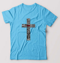 Load image into Gallery viewer, God T-Shirt for Men-Light Blue-Ektarfa.online