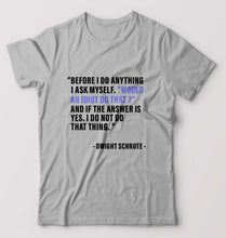 Load image into Gallery viewer, Dwight Schrute T-Shirt for Men-Grey Melange-Ektarfa.online