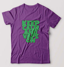 Load image into Gallery viewer, keep calm and vape on T-Shirt for Men-Purpul-Ektarfa.online