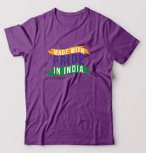 Load image into Gallery viewer, Made in India T-Shirt for Men-Purple-Ektarfa.online