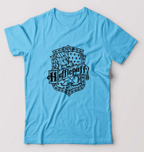 Load image into Gallery viewer, Hufflepuff Harry Potter T-Shirt for Men-Light Blue-Ektarfa.online