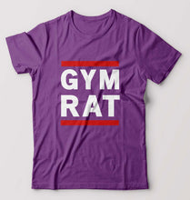 Load image into Gallery viewer, Gym Rat T-Shirt for Men-Purple-Ektarfa.online