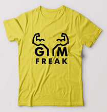 Load image into Gallery viewer, Gym T-Shirt for Men-Yellow-Ektarfa.online