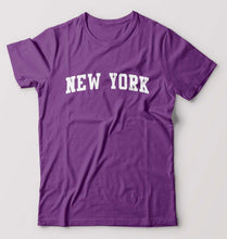 Load image into Gallery viewer, New York T-Shirt for Men-Purple-Ektarfa.online