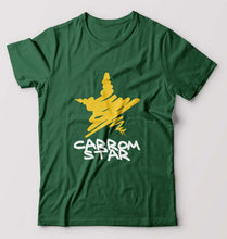 Load image into Gallery viewer, Carrom Star T-Shirt for Men-Bottle Green-Ektarfa.online
