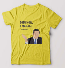 Load image into Gallery viewer, Michael Scott T-Shirt for Men-Yellow-Ektarfa.online