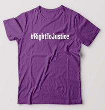 Load image into Gallery viewer, Right to Justice T-Shirt for Men-Purple-Ektarfa.online