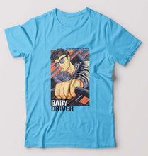 Load image into Gallery viewer, Baby Driver T-Shirt for Men-Light Blue-Ektarfa.online