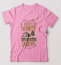 Load image into Gallery viewer, Camping T-Shirt for Men-Light Baby Pink-Ektarfa.online