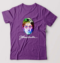 Load image into Gallery viewer, John Lennon T-Shirt for Men-Purple-Ektarfa.online