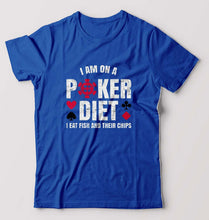 Load image into Gallery viewer, Poker T-Shirt for Men-Royal Blue-Ektarfa.online