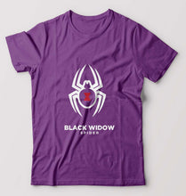 Load image into Gallery viewer, Black Widow Spider T-Shirt for Men-Purple-Ektarfa.online