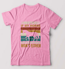 Load image into Gallery viewer, Horse T-Shirt for Men-Light Baby Pink-Ektarfa.online
