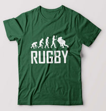 Load image into Gallery viewer, Rugby Evolution T-Shirt for Men-Bottle Green-Ektarfa.online
