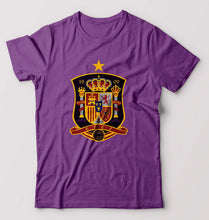 Load image into Gallery viewer, Spain Football T-Shirt for Men-Purple-Ektarfa.online