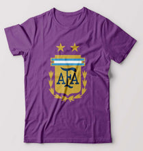 Load image into Gallery viewer, Argentina Football T-Shirt for Men-Purple-Ektarfa.online