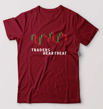 Load image into Gallery viewer, Trader Share Market T-Shirt for Men-Maroon-Ektarfa.online