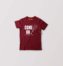 Load image into Gallery viewer, Tennis Kids T-Shirt for Boy/Girl-Maroon-Ektarfa.online