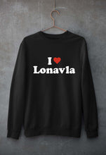 Load image into Gallery viewer, I Love Lonavla Unisex Sweatshirt for Men/Women-Black-Ektarfa.online
