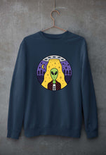 Load image into Gallery viewer, Alien Unisex Sweatshirt for Men/Women-Navy Blue-Ektarfa.online