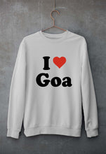 Load image into Gallery viewer, I Love Goa Unisex Sweatshirt for Men/Women-Grey Melange-Ektarfa.online