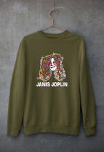 Load image into Gallery viewer, Janis Joplin Unisex Sweatshirt for Men/Women-Olive Green-Ektarfa.online