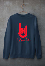Load image into Gallery viewer, Fender Rock Hand Unisex Sweatshirt for Men/Women-Navy blue-Ektarfa.online