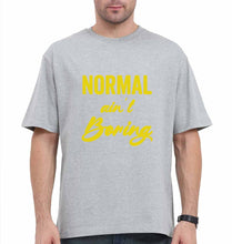Load image into Gallery viewer, Normal Ain&#39;t Boring Oversized T-Shirt for Men-Grey-Ektarfa.online
