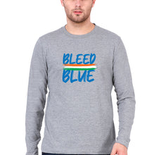 Load image into Gallery viewer, bleed blue Full Sleeves T-Shirt for Men-Grey Melange-Ektarfa.online
