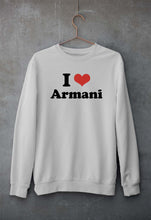 Load image into Gallery viewer, I Love Armani Sweatshirt for Men/Women
