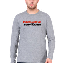 Load image into Gallery viewer, terminator Full Sleeves T-Shirt for Men-Grey Melange-Ektarfa.online
