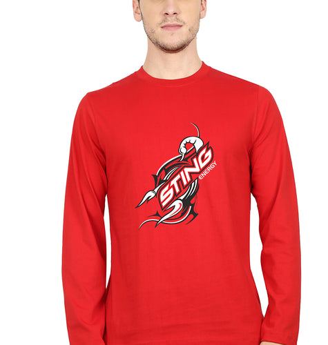 Sting Energy Full Sleeves T-Shirt for Men-red-Ektarfa.online