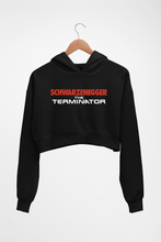 Load image into Gallery viewer, terminator Crop HOODIE FOR WOMEN-Black-Ektarfa.online
