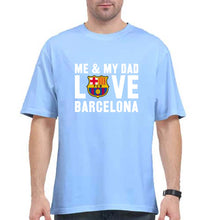 Load image into Gallery viewer, Love Barcelona Oversized T-Shirt for Men-Baby Blue-Ektarfa.online
