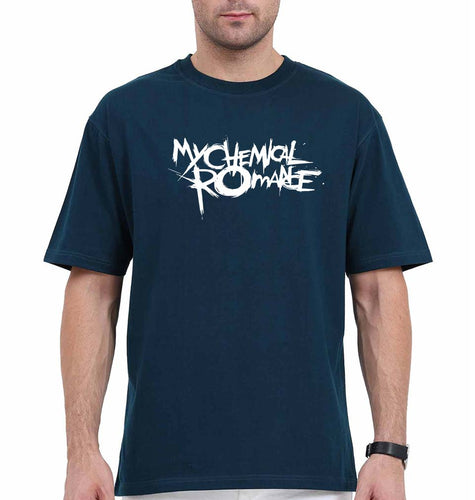 My Chemical Romance Oversized T-Shirt for Men-Petrol Blue-Ektarfa.online
