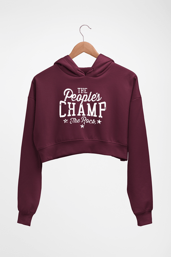 peoples champ Crop HOODIE FOR WOMEN-Maroon-Ektarfa.online