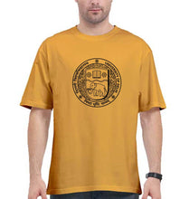 Load image into Gallery viewer, delhi university (DU) Oversized T-Shirt for Men-Golden Yellow-Ektarfa.online
