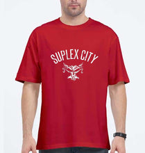 Load image into Gallery viewer, WWE Brock Lesnar Suplex City Oversized T-Shirt for Men-Red-Ektarfa.online
