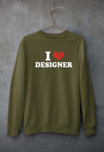 Load image into Gallery viewer, I LOVE DESIGNER Sweatshirt for Men/Women
